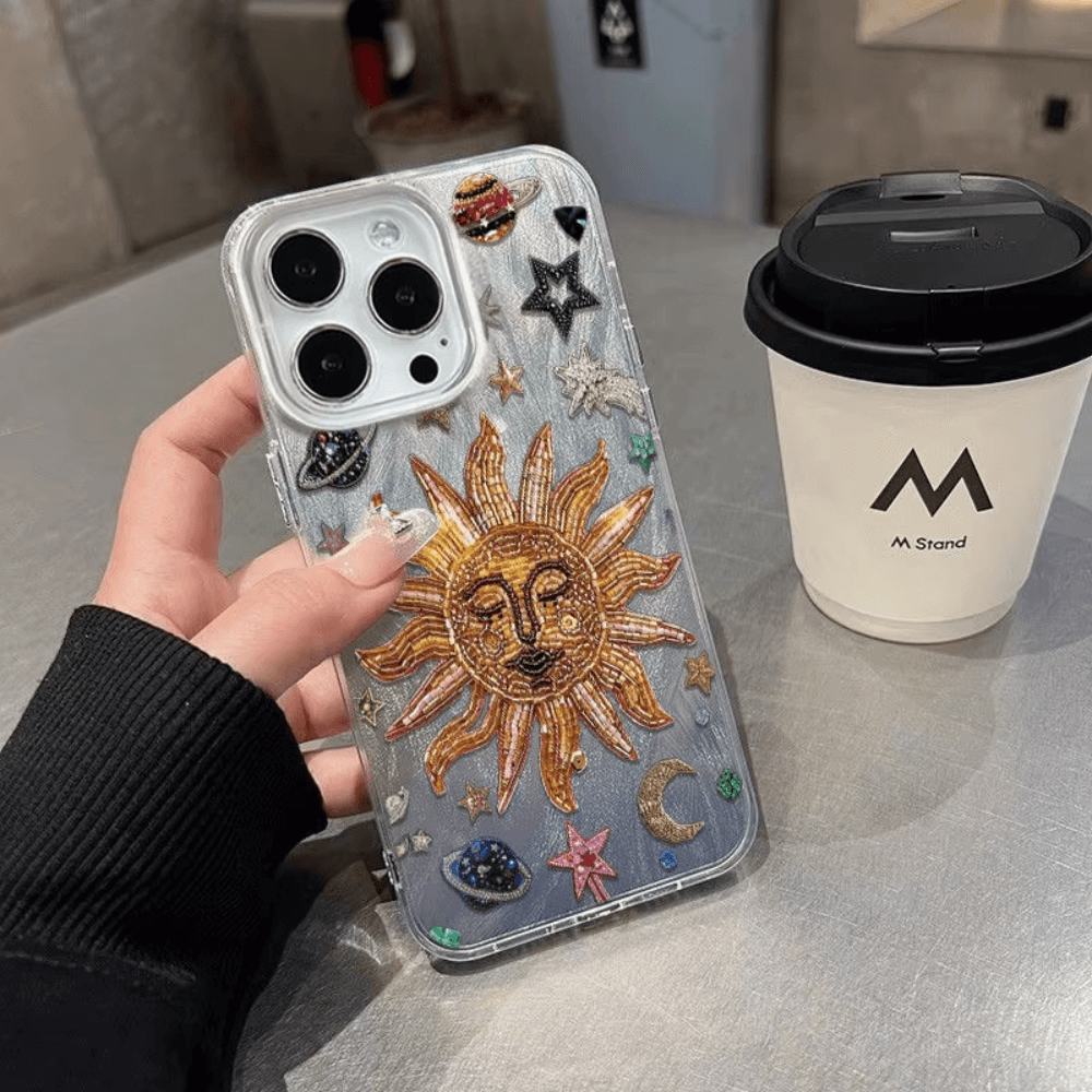 Sunflower Starry Sky Phone Case-NookShell