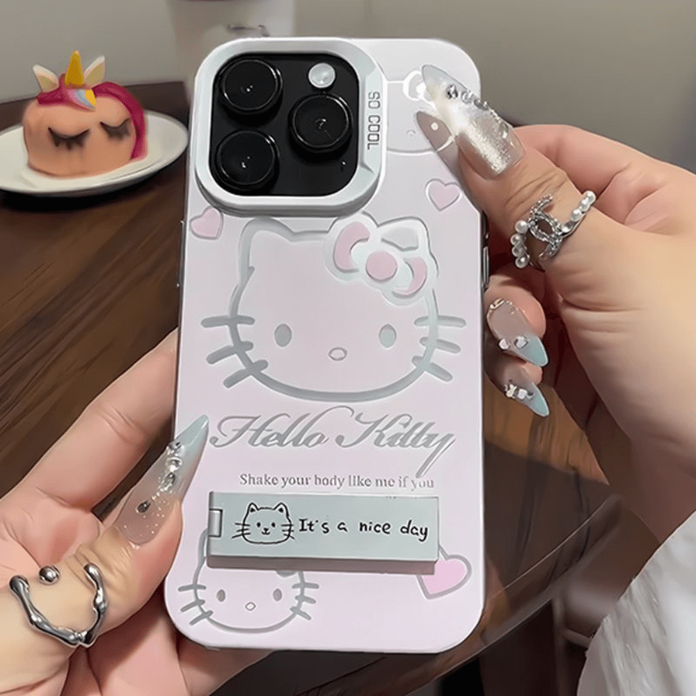Kawaii Hello Kitty Phone Case-NookShell