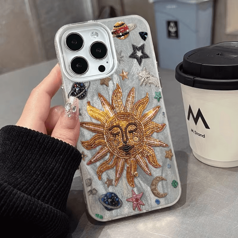 Sunflower Starry Sky Phone Case-NookShell
