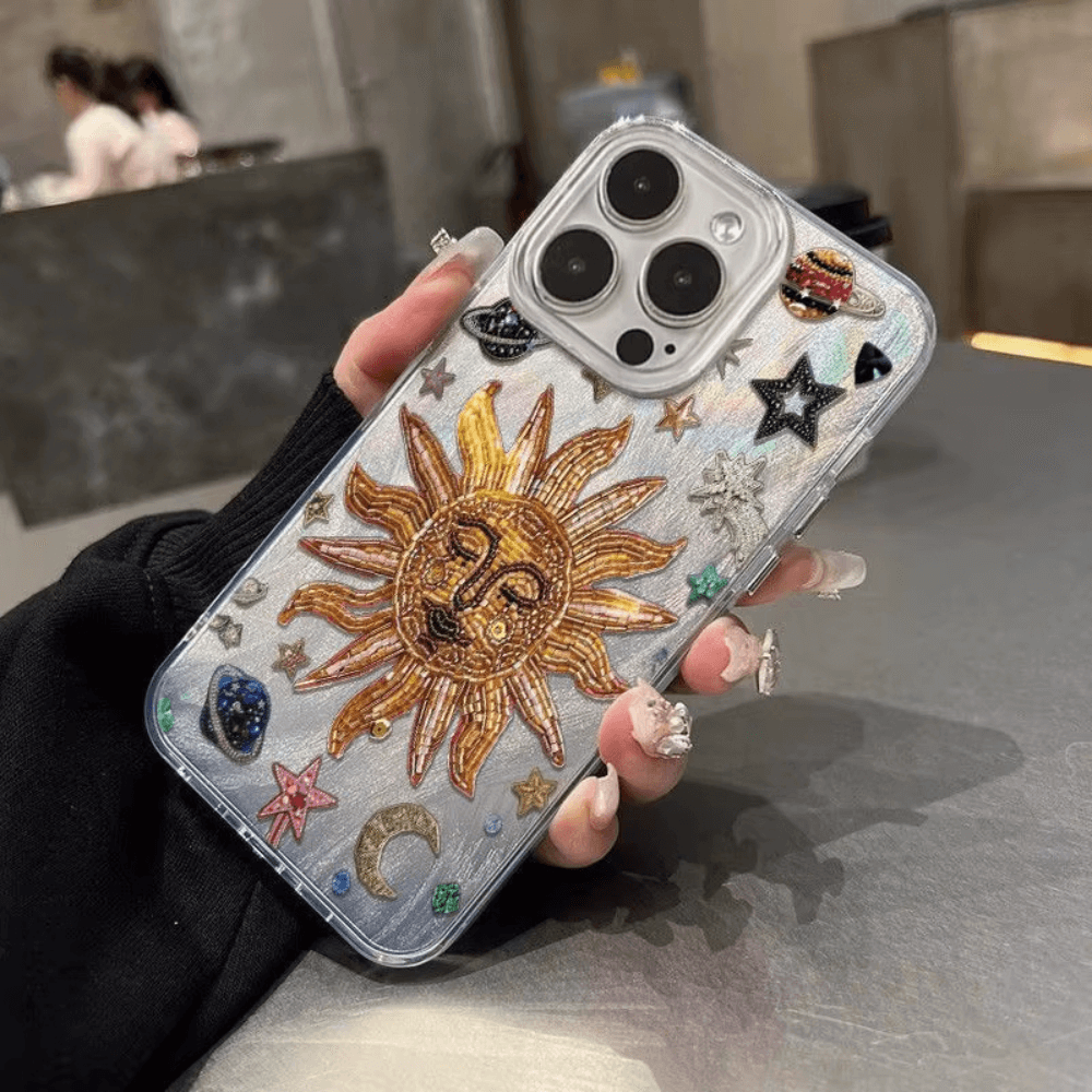 Sunflower Starry Sky Phone Case-NookShell