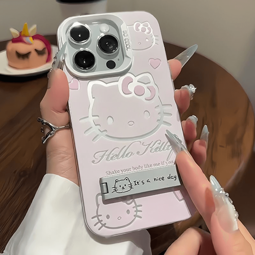 Kawaii Hello Kitty Phone Case-NookShell
