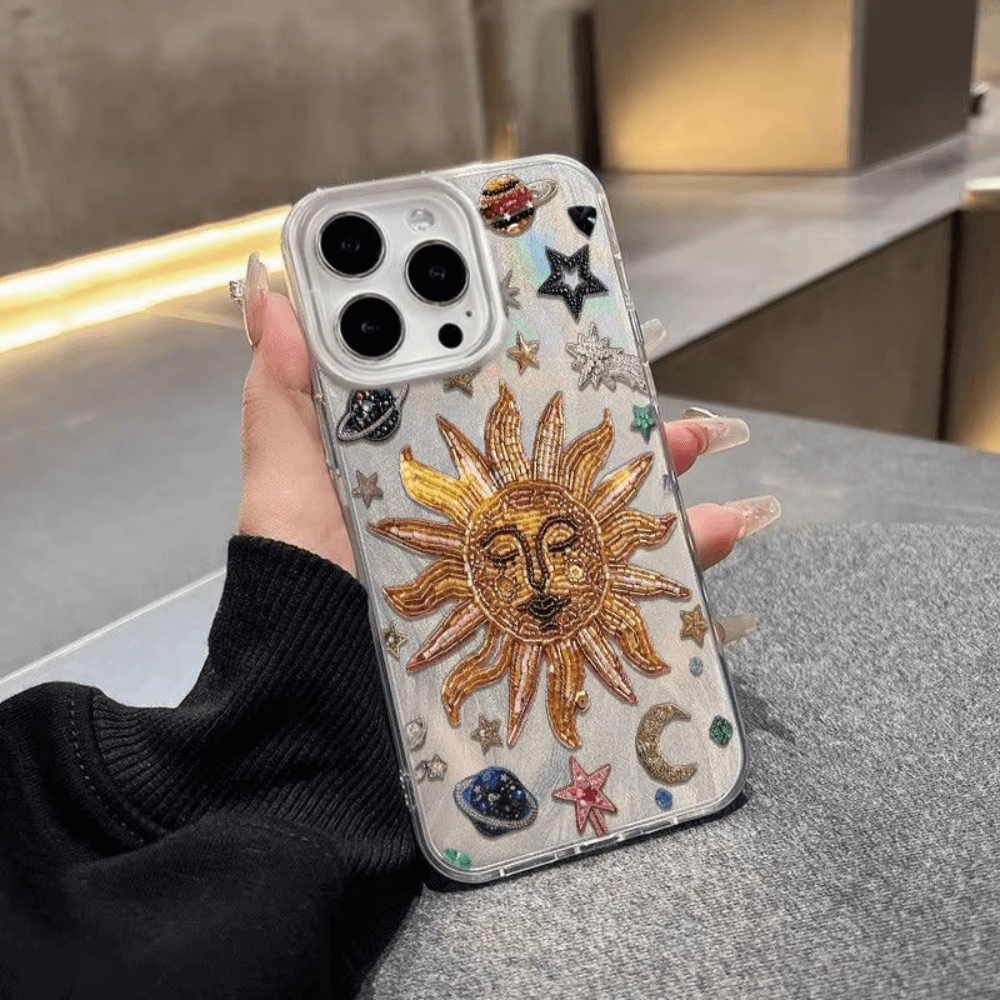Sunflower Starry Sky Phone Case-NookShell