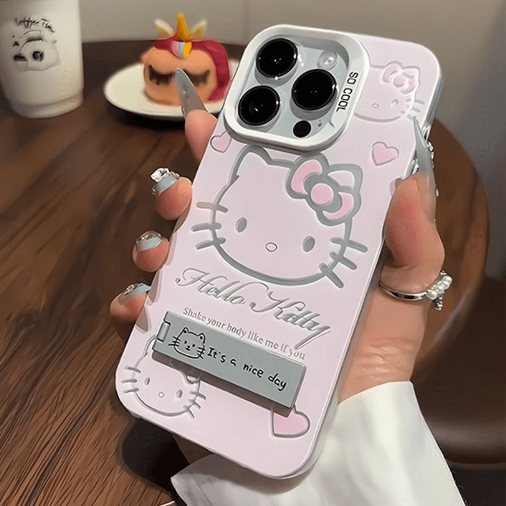 Kawaii Hello Kitty Phone Case-NookShell