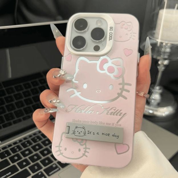Kawaii Hello Kitty Phone Case-NookShell