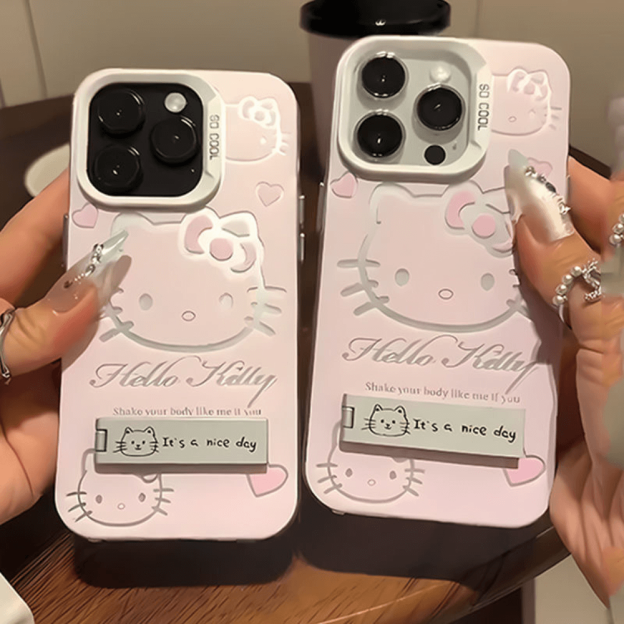 Kawaii Hello Kitty Phone Case-NookShell