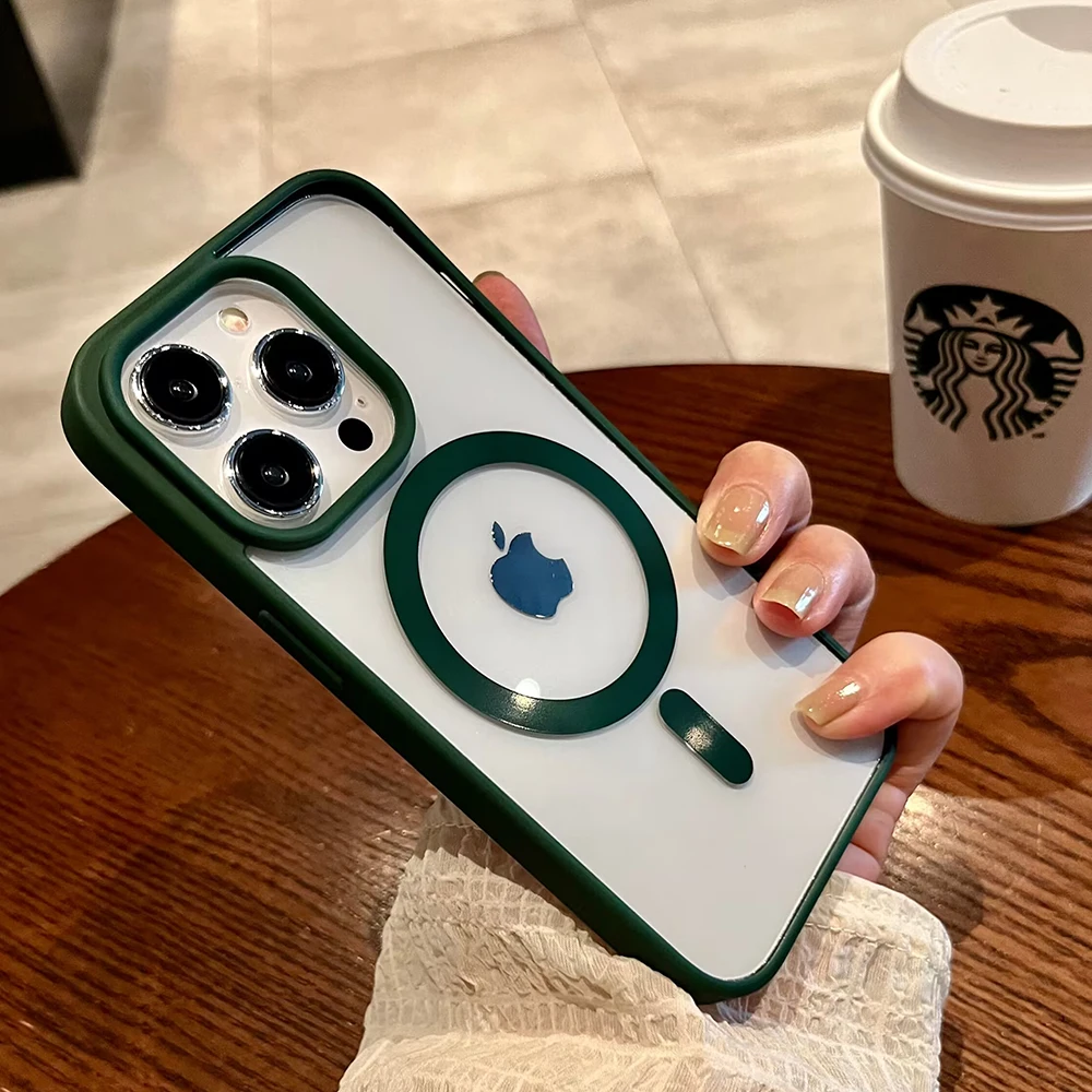 Luxury MagSafe Clear Case for iPhone-NookShell