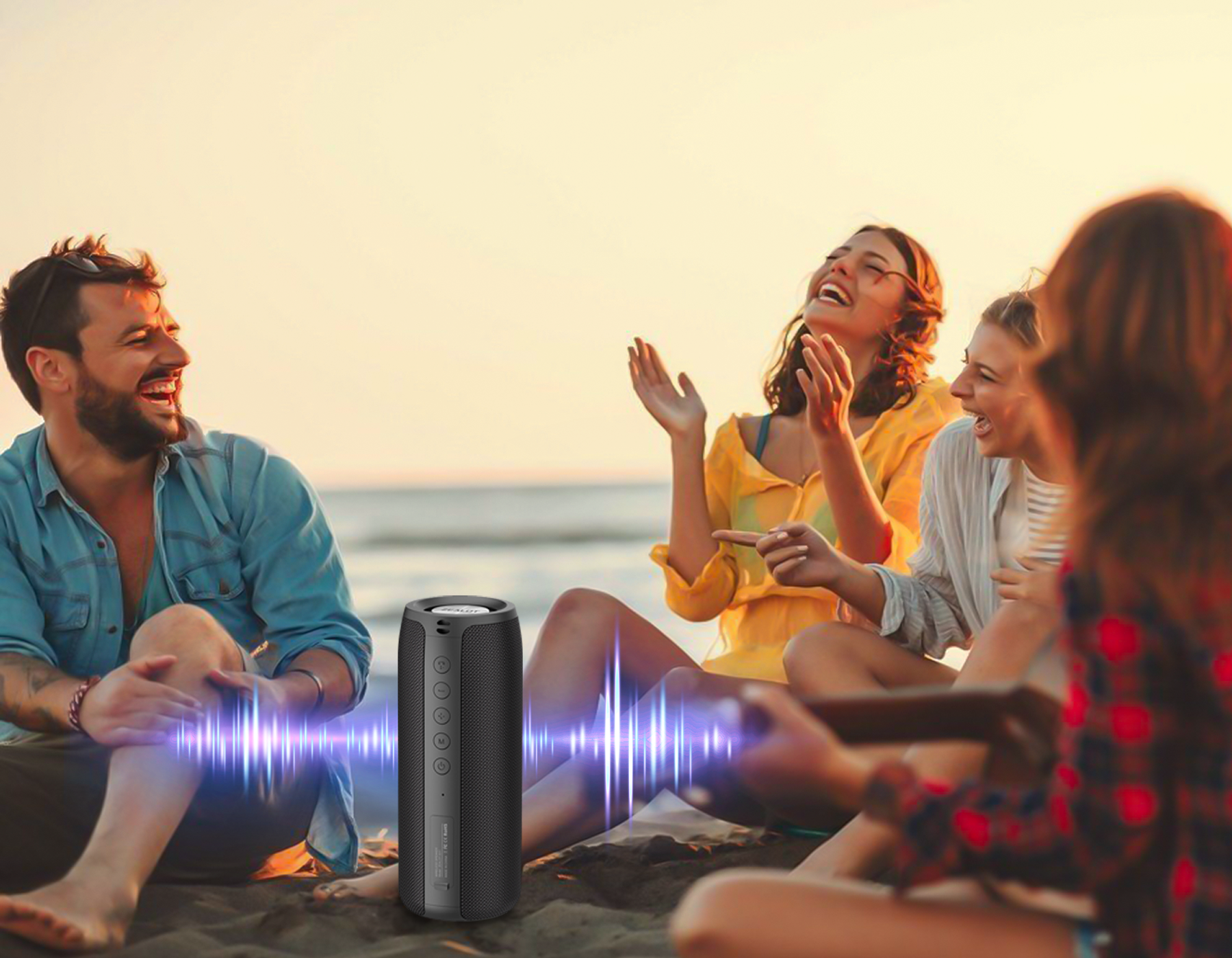 thumbnail image 2 of MAZE WATERPROOF BLUETOOTH SHOWER SPEAKER Ipx7 BLACK SUCTION CUP 2 of 14