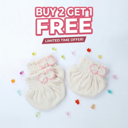 🔥BUY 2 GET 1 FREE TODAY  & Ultra-Plush Anti-Frizz Hair Towel Caps