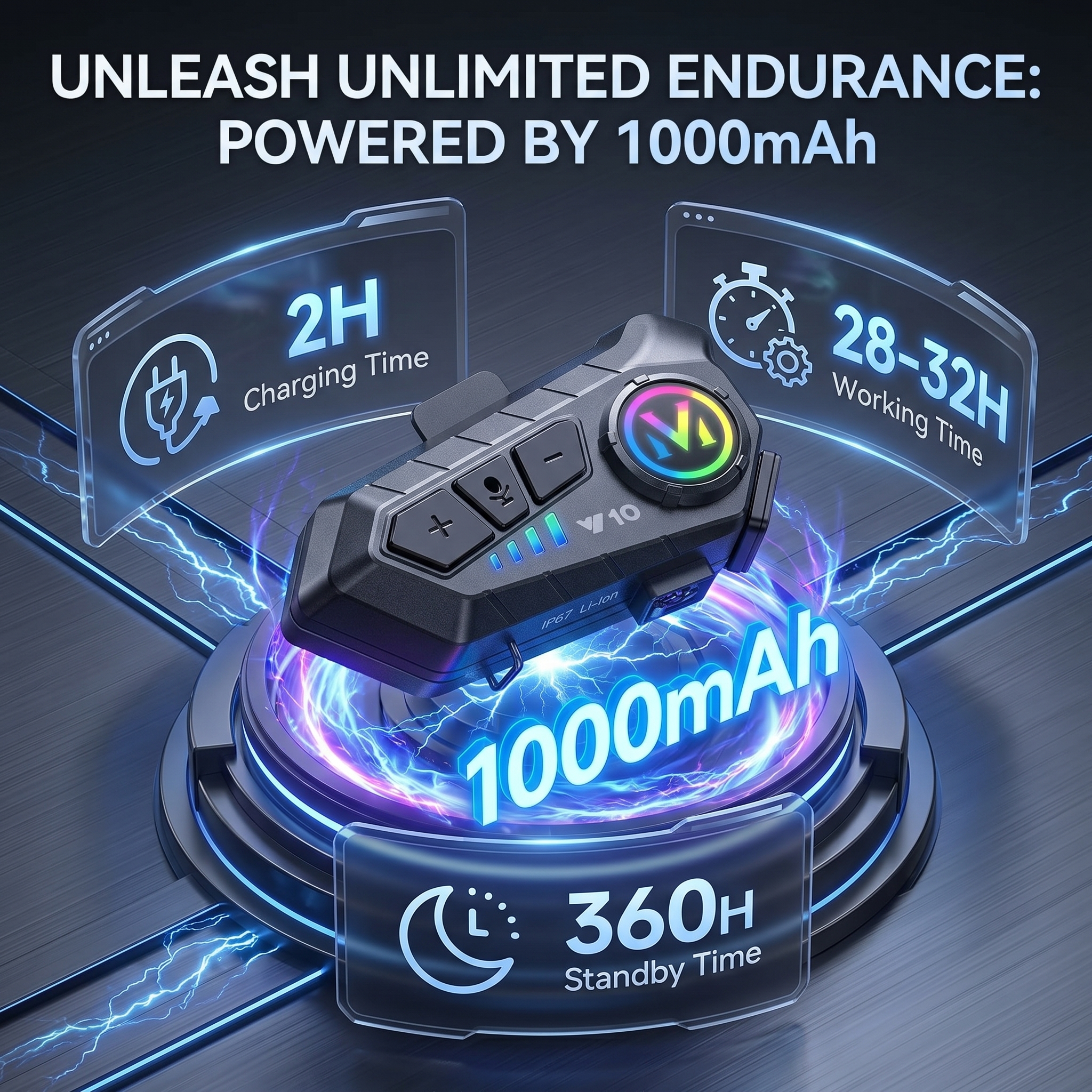 🔥Limited Time Sale 45% OFF - Motorcycle Helmet Speakers High Battery Life Helmet Headphone