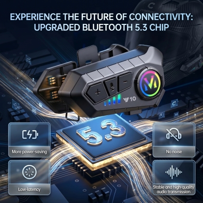 🔥Limited Time Sale 45% OFF - Motorcycle Helmet Speakers High Battery Life Helmet Headphone