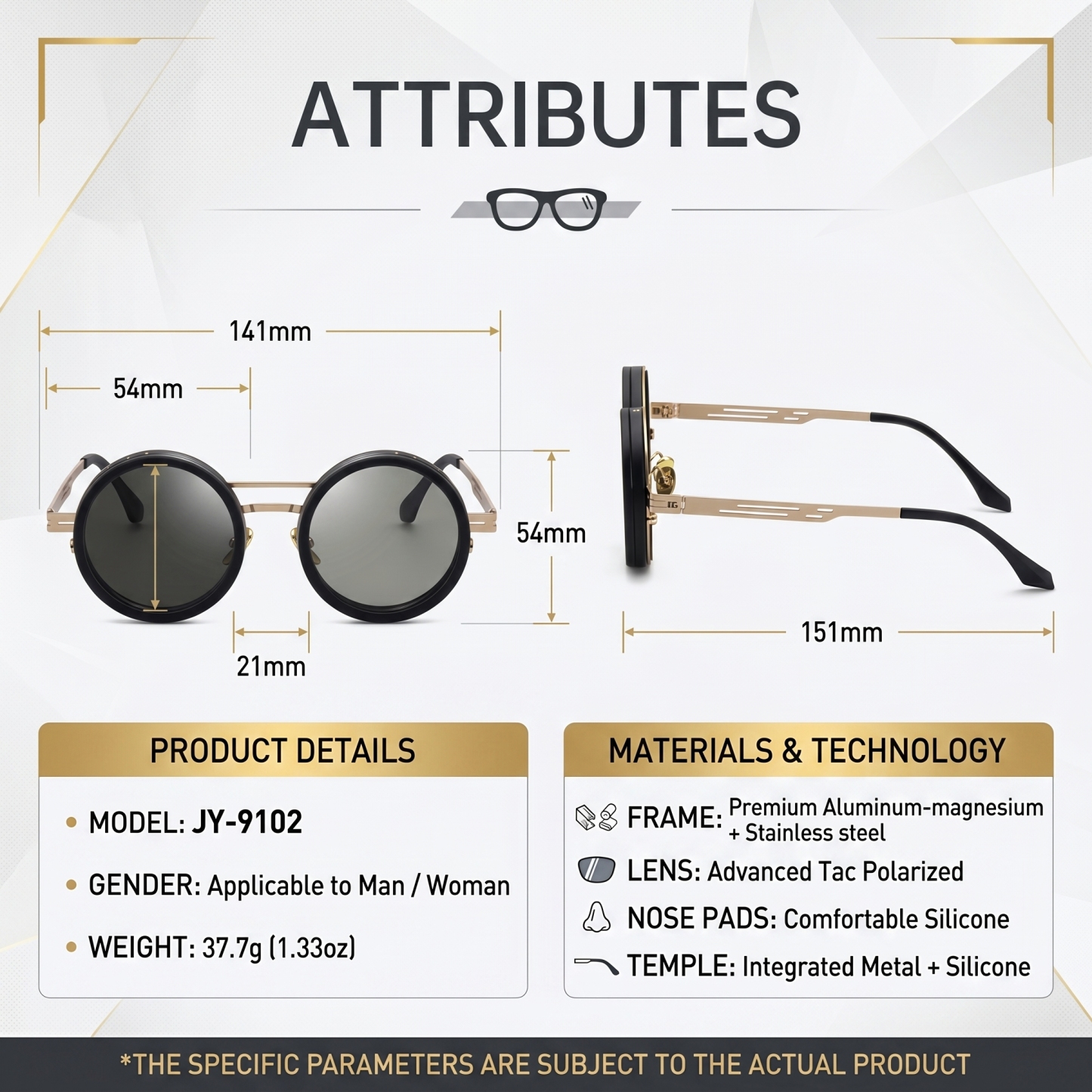 💥Last Day Promotion 49% OFF -🌟Retro Adjustable Tint Polarized Sunglasses