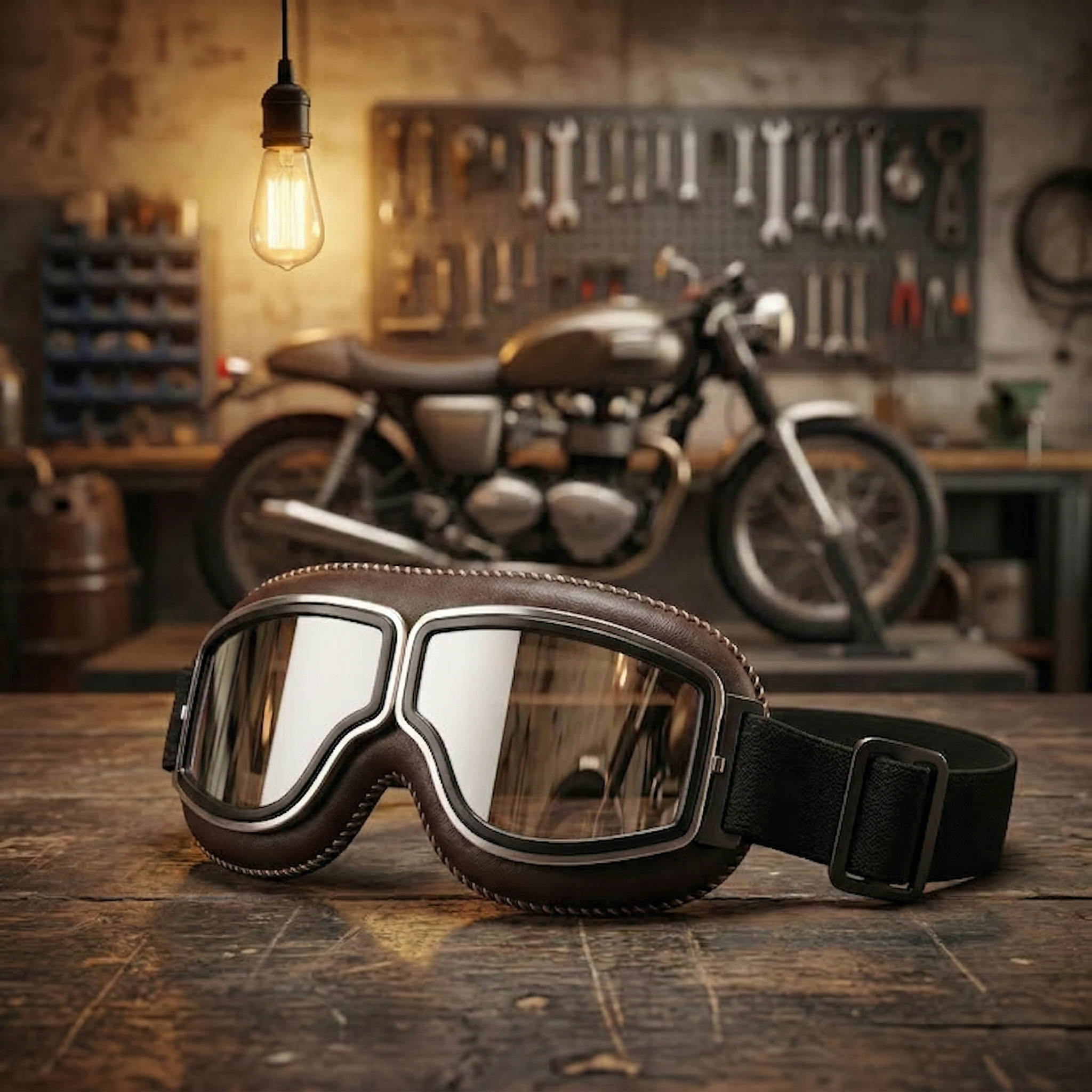 🔥 OTG Vintage Motorcycle Goggles (Fits Over Glasses)