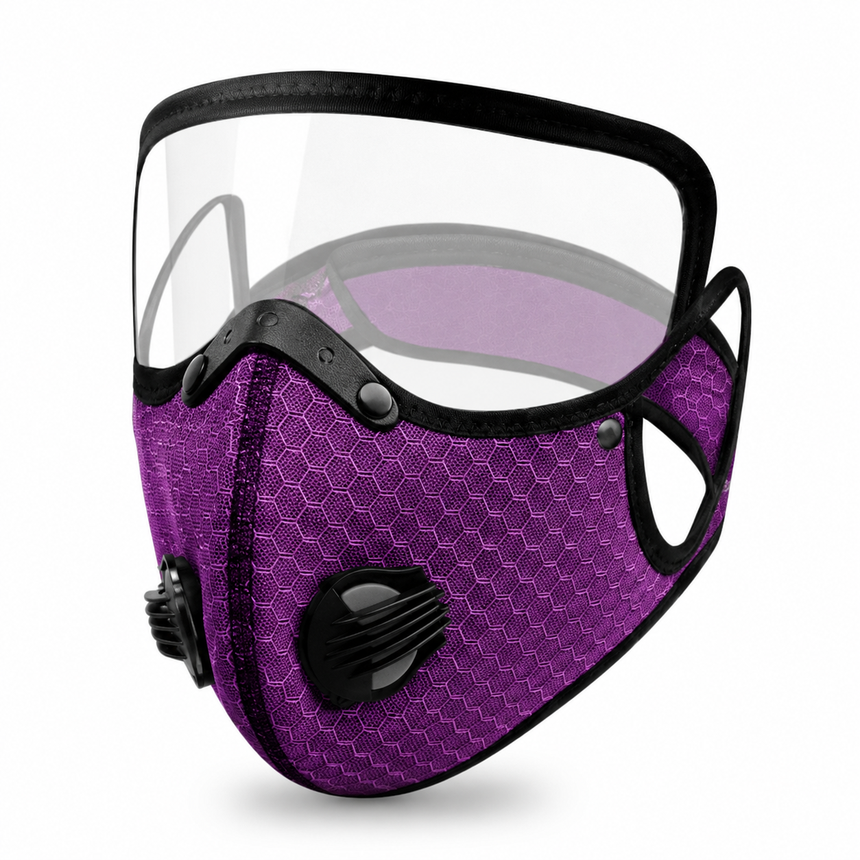 Protective Riding Face Mask With Removable Eye Shield