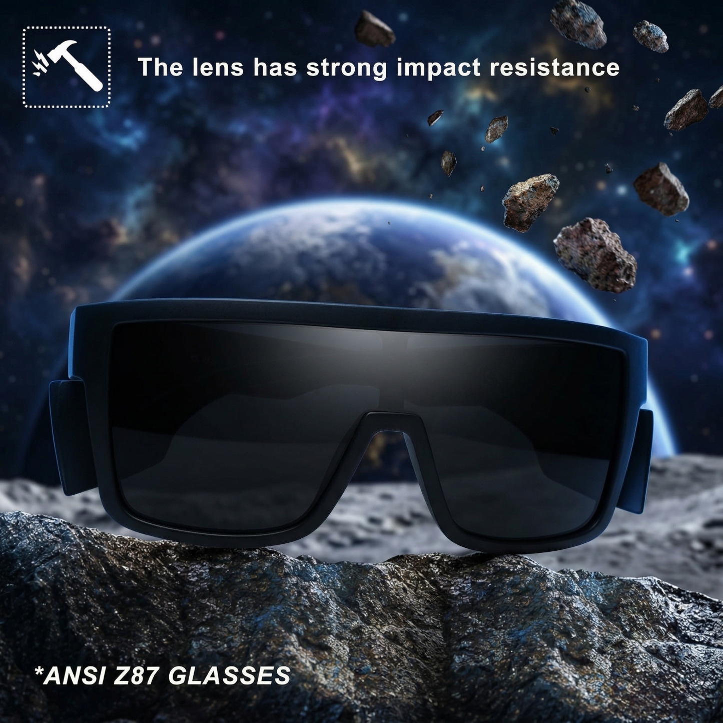⚡Hot Sales 49% OFF🔥ANSI Z87+ Safety Sunglasses Mirrored Colored Lens Side Protection Removable Side Shields Eye Protection