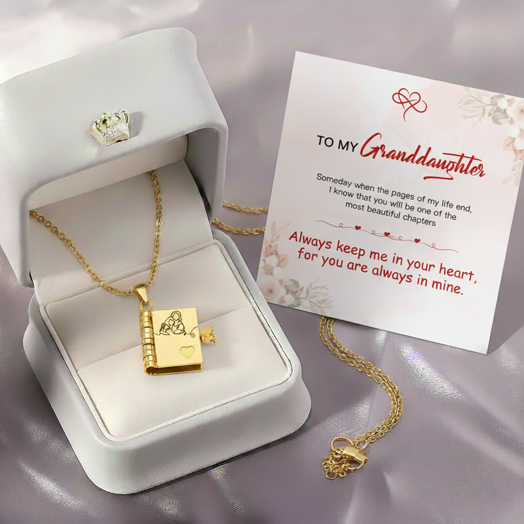 For Granddaughter - The Most Beautiful Chapter Book Necklace