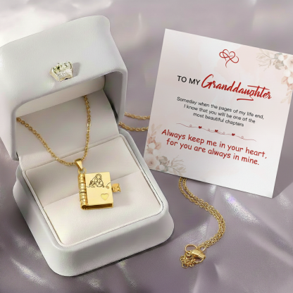 For Granddaughter - The Most Beautiful Chapter Book Necklace