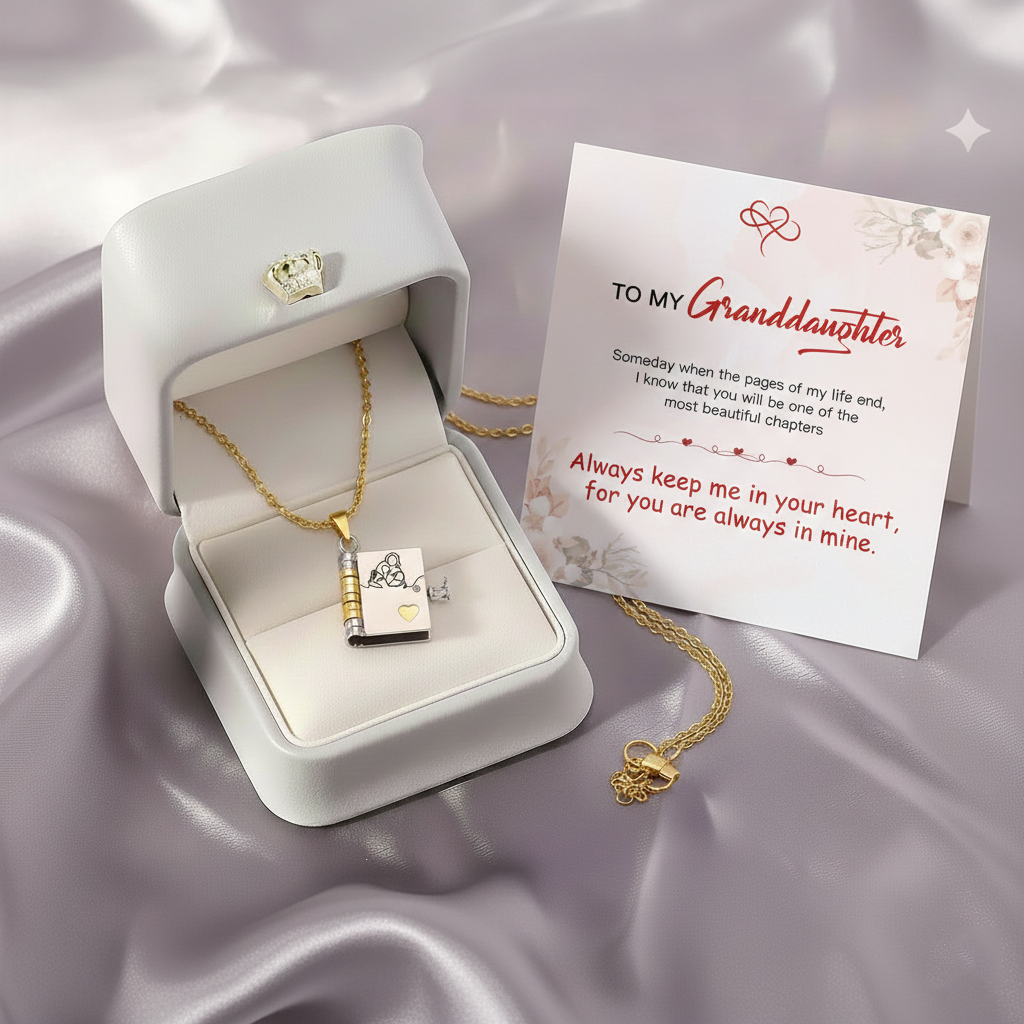 For Granddaughter - The Most Beautiful Chapter Book Necklace
