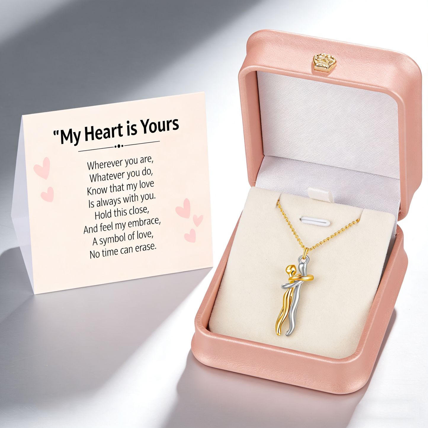 Hug Necklace + FREE Message Card