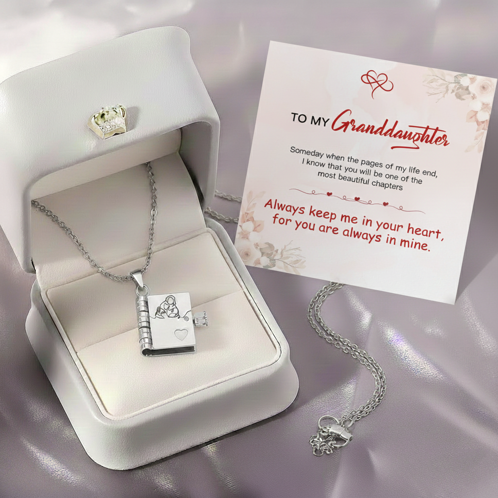 For Granddaughter - The Most Beautiful Chapter Book Necklace