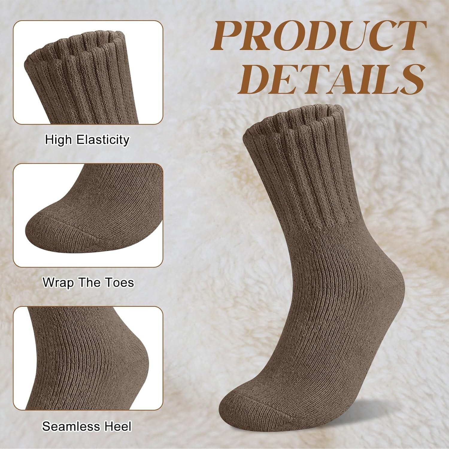 [Copy]【🔥Buy 1 Get 4 Free Only $5.99 for a pair】5 Pairs-Women's Solid Mid-calf Socks