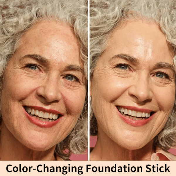 Korean Color-Changing Foundation Stick with Detachable Brush