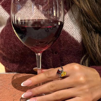 Final Sale🔥-Double Birthstones Infinity Bonds Ring[Last Day!]