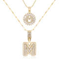 【LAST DAY 48% OFF】2 Pack - Initial Letter Pendant Necklaces
