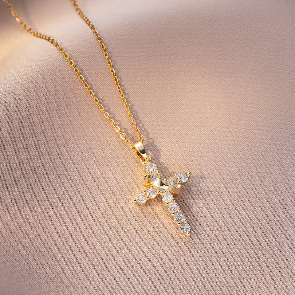 【LAST DAY 49% OFF】Crown Cross Necklace