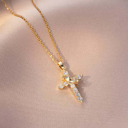 【LAST DAY 49% OFF】Crown Cross Necklace