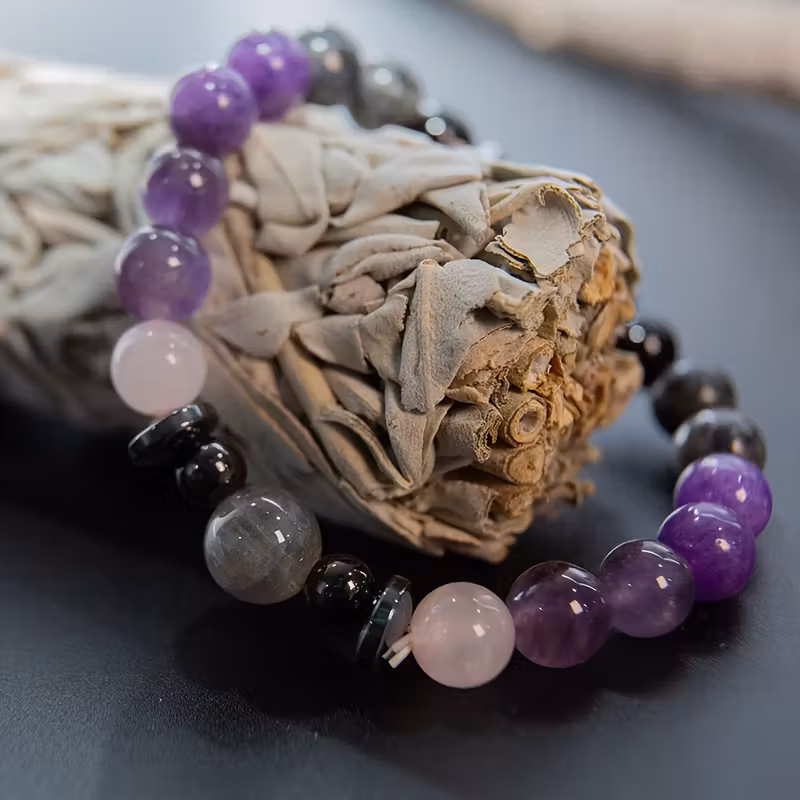 Real Natural Amethyst-Confidence Bracelet
