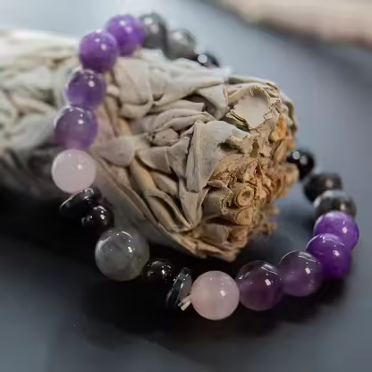 Real Natural Amethyst-Confidence Bracelet