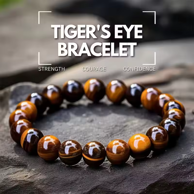 🐯Tiger Eye Courage Bead Bracelet