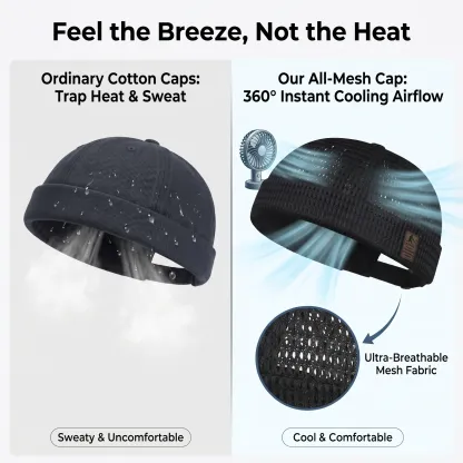 🧢 Everyday Mesh Cap – No Sweat, Just Comfort (Fits Most)