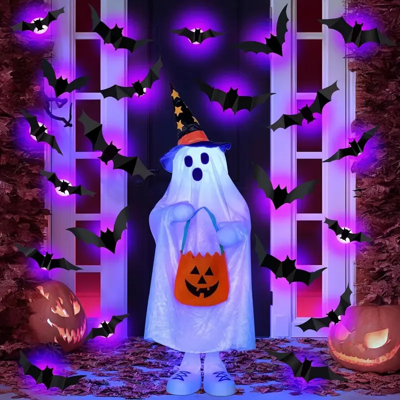 🎃Halloween Sale  45% OFF - 🦇3D Glowing Purple Bat Wall Decals