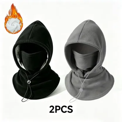 Fleece Double Layer Integrated Hat