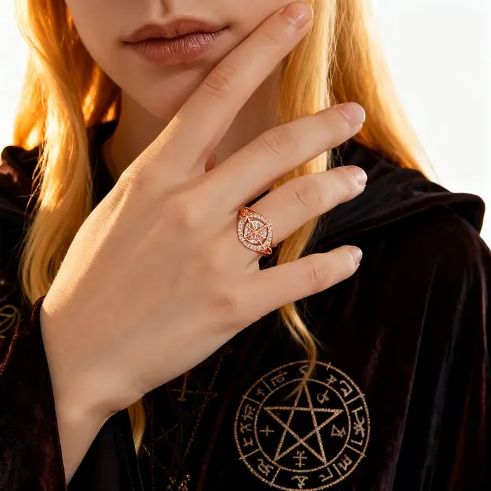 💍Handmade S925 Witch's Return-Knot Protection Ring💞Protect Your Loved Ones