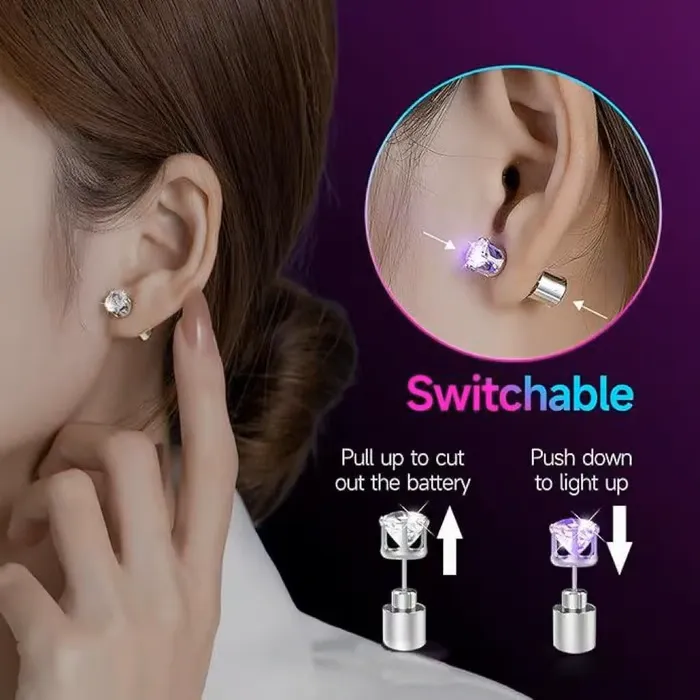 🔥2026 DEALS 49% Off✨LED Earrings, Light Up Stud Earrings