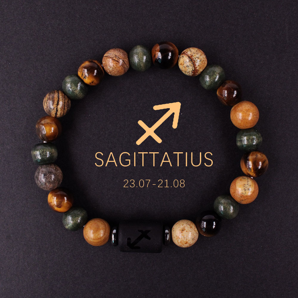 Constellation Design Stone Beaded Bracelet