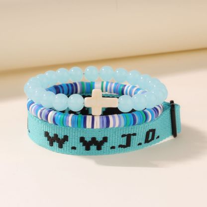 WWJD Christian Bracelet Set