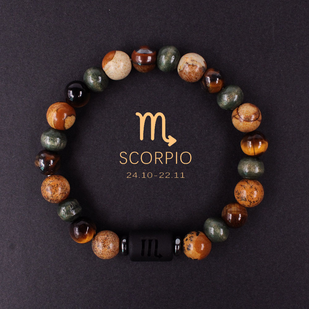 Constellation Design Stone Beaded Bracelet