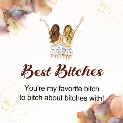 [⚡49% OFF] For Friend - You're My Favorite Bitch Double Hearts Custom Birthstones Bracelet