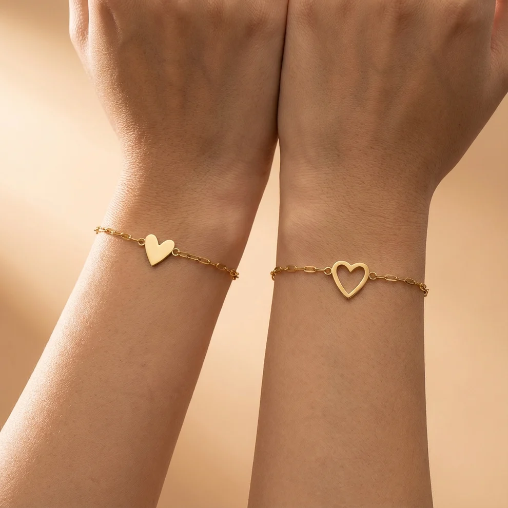 FOR LOVE - Matching Hearts Bracelet