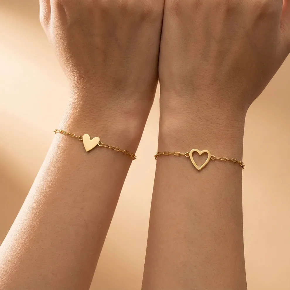 FOR LOVE - Matching Hearts Bracelet