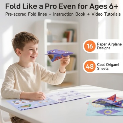 ⏰Creative DIY Paper Airplane Set For Kids