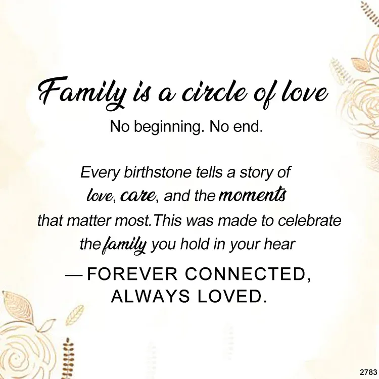 FOR MOM/GRANDMA - CUSTOMIZED 1-10 FAMILY BIRTHSTONES REUNION CIRCLE WOMEN RING