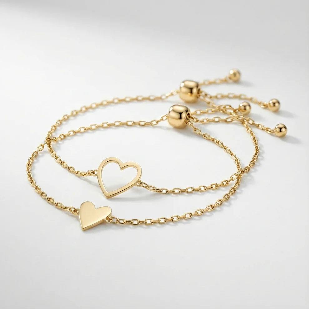 FOR LOVE - Matching Hearts Bracelet