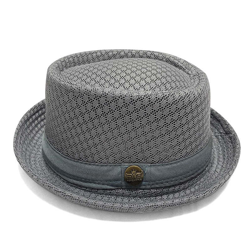 Unisex Breathable Mesh Pork Pie Hat