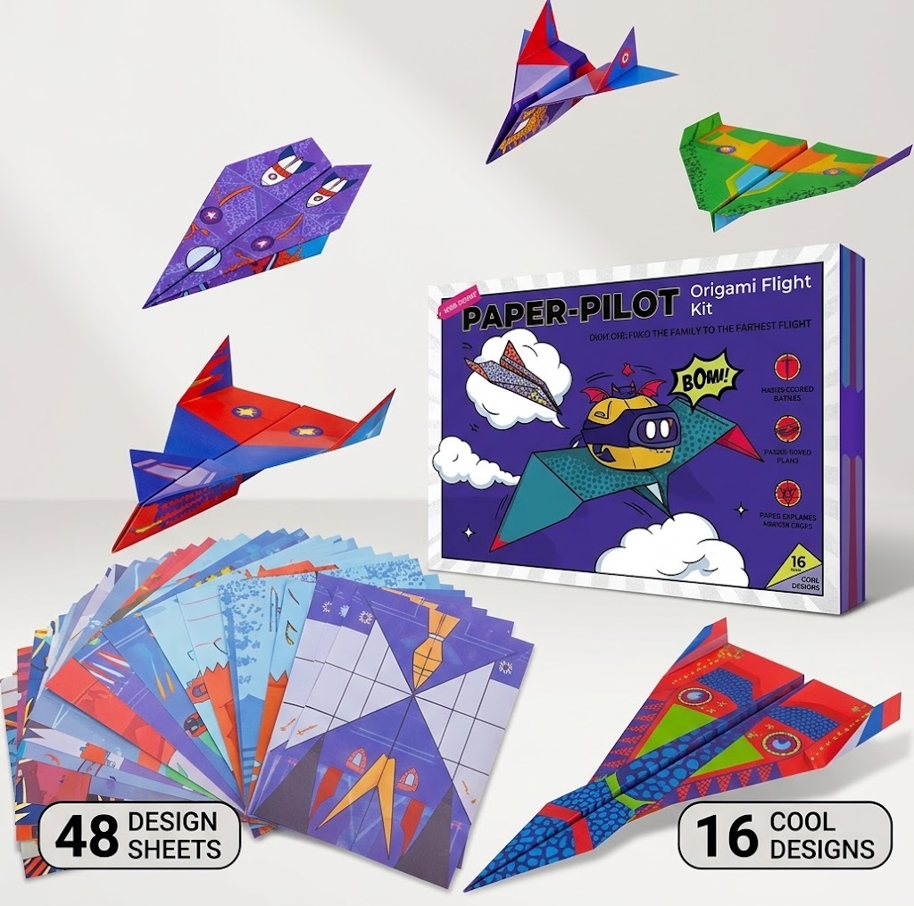 ⏰Creative DIY Paper Airplane Set For Kids