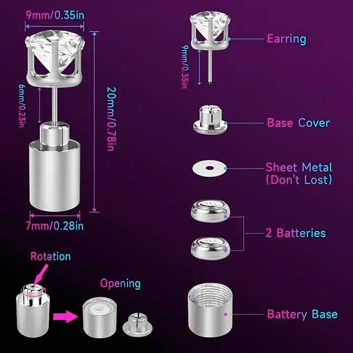🔥2026 DEALS 49% Off✨LED Earrings, Light Up Stud Earrings