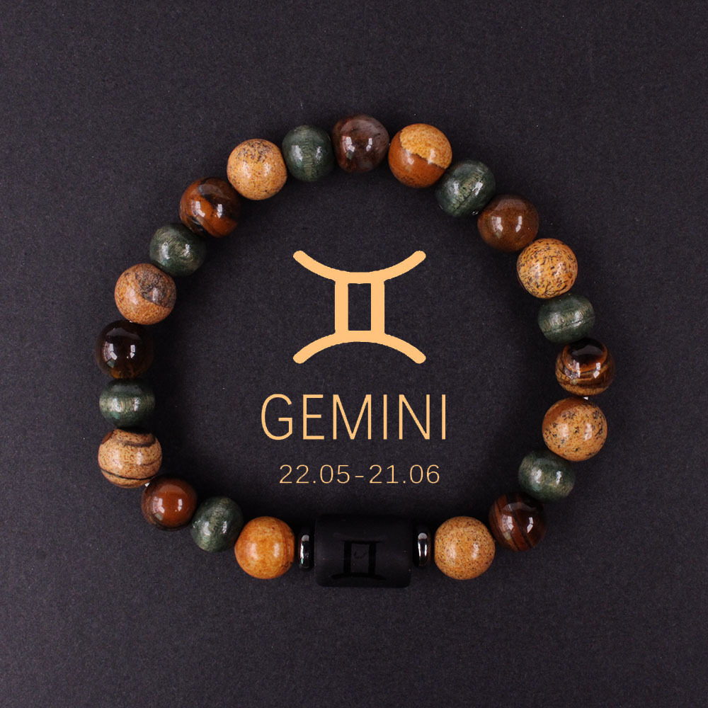 Constellation Design Stone Beaded Bracelet